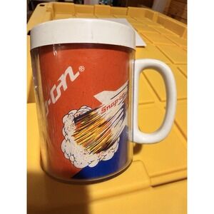 Snap-On Tools Vtg. Coffee Cup Plastic High Flyer Rocket by ThermoServ  USA